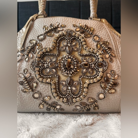 BRIGHTON RARE  SNAKE EMBOSSED
SHOULDER BAG - Picture 3 of 11